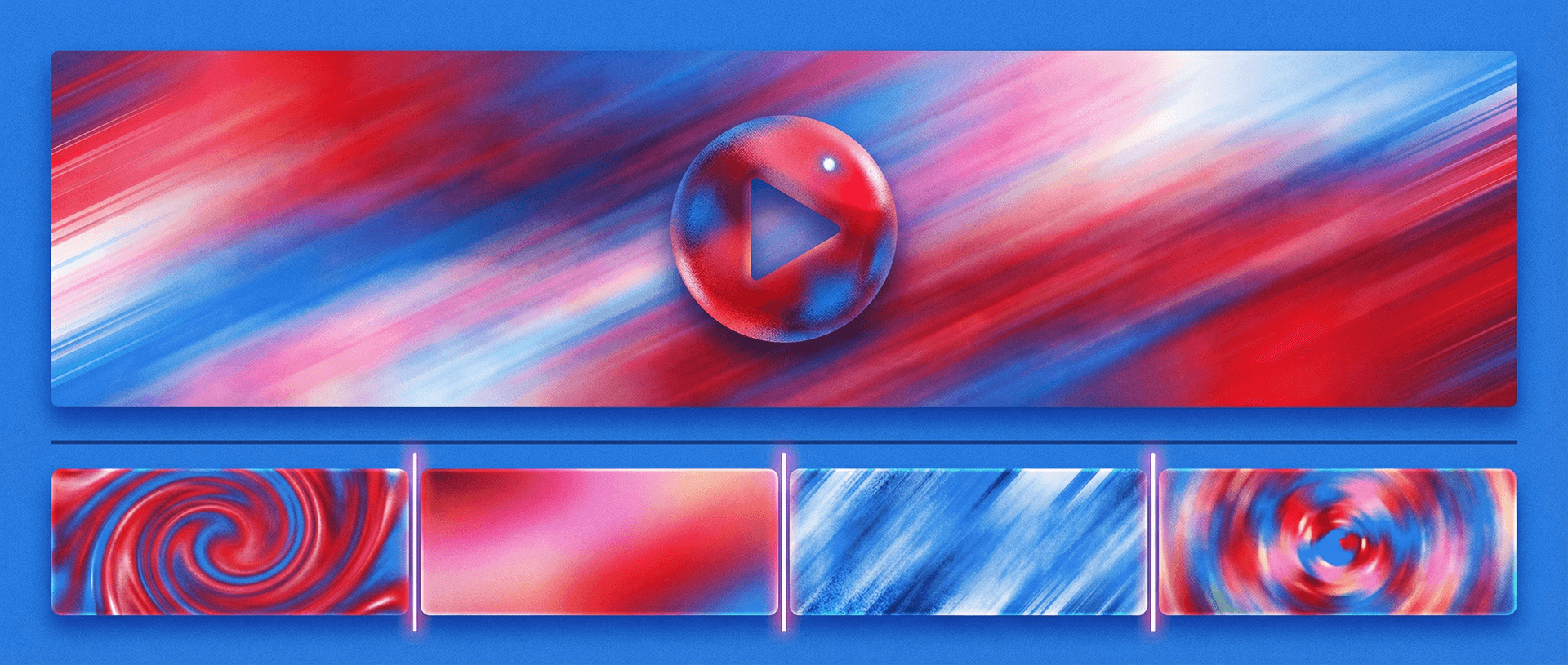 AI video editor — clips extracted from timeline